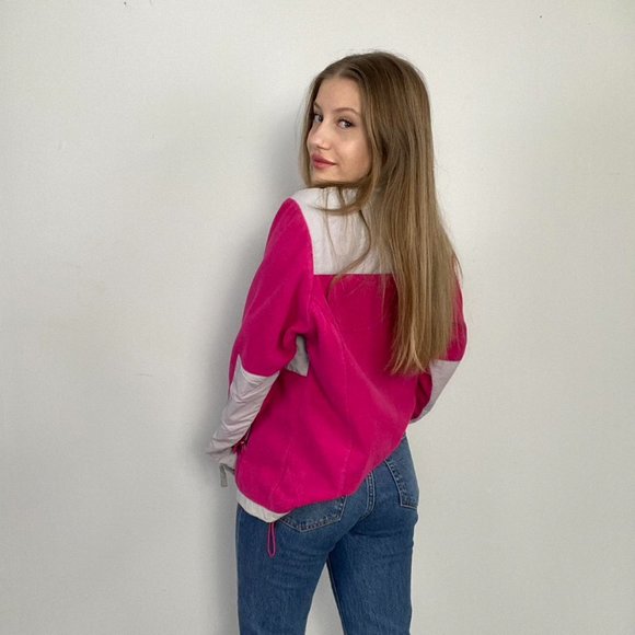 Vintage The North Face Denali Fleece Pink Grey Medium. - Picture 3 of 4